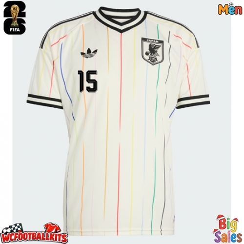 Japan Daichi Kamada #15 Replica Away Stadium Shirt World Cup 2026 Short Sleeve